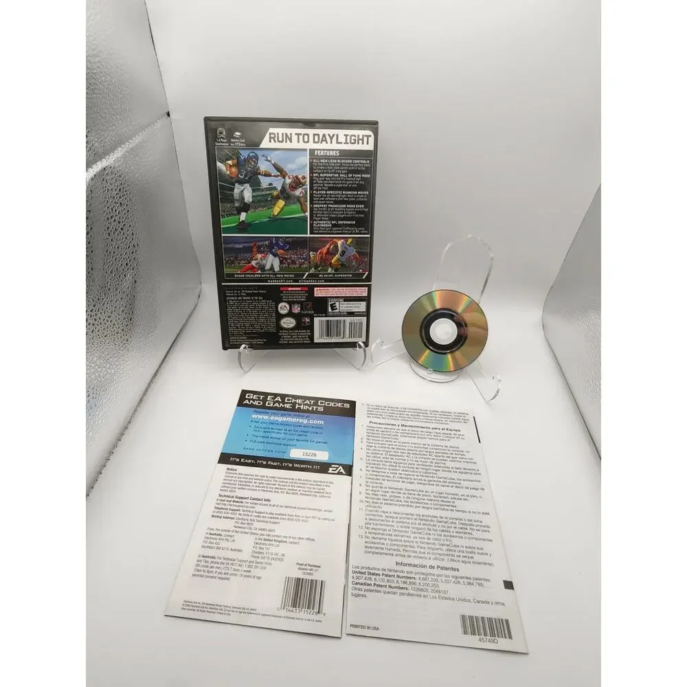 Madden NFL 07 GameCube CIB Tested on Wii Shaun Alexander